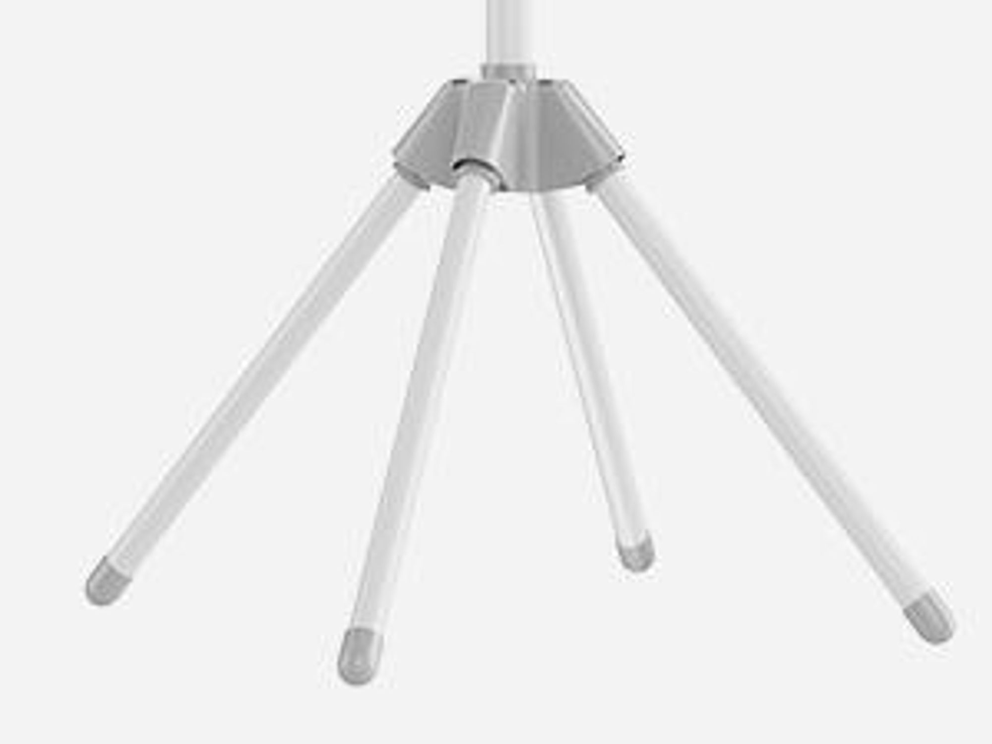 SONGMICS Wäscheständer, Standtrockner, 3 drehbare Armen für Kleiderbügel, 4 Beine, Edelstahl