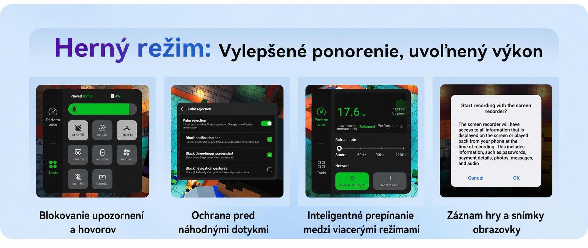 Smartphone Blackview WAVE 10 bez zmluvy, Android 16, 32+128 GB, Dual SIM, 120 Hz, 6,88", 32 MP, Live Photos, 5000 mAh, Face ID, Wi-Fi 5G, Doke OS 5.0