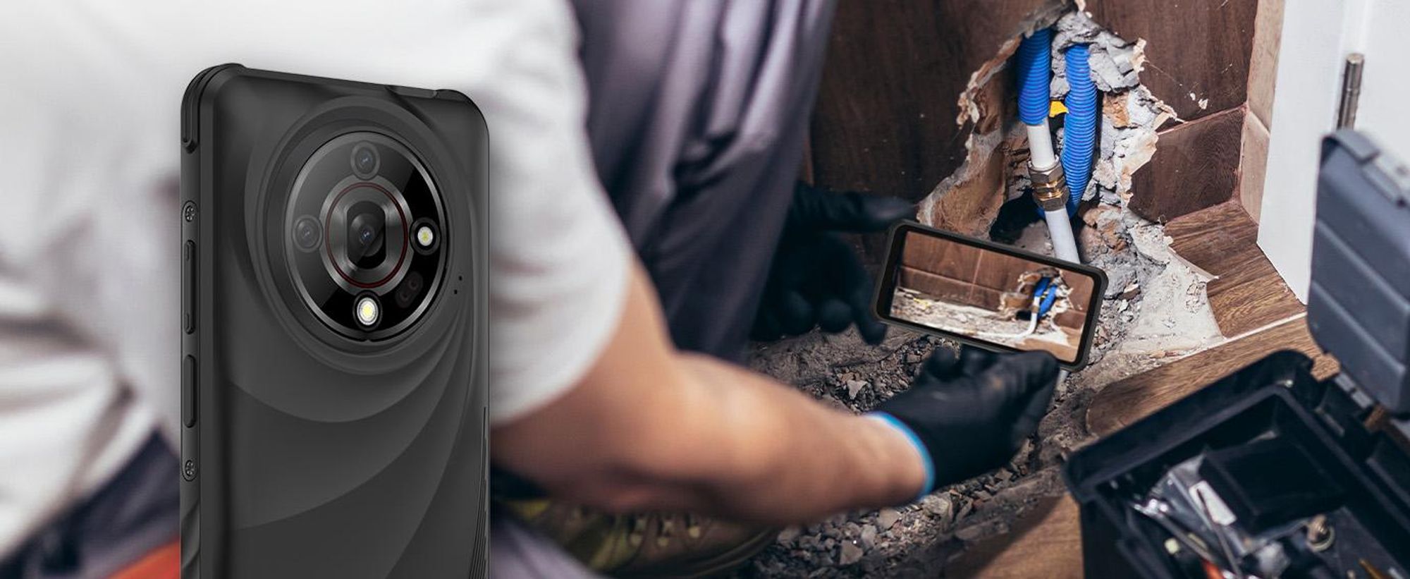 HAMMER IRON 6 5G 6/128 GB – robustes, wasserdichtes Smartphone mit Nachtsichtfunktion