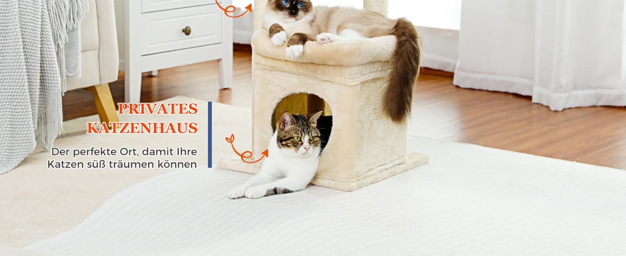 PAWZ Road Kleiner Kratzbaum 70cm Beige