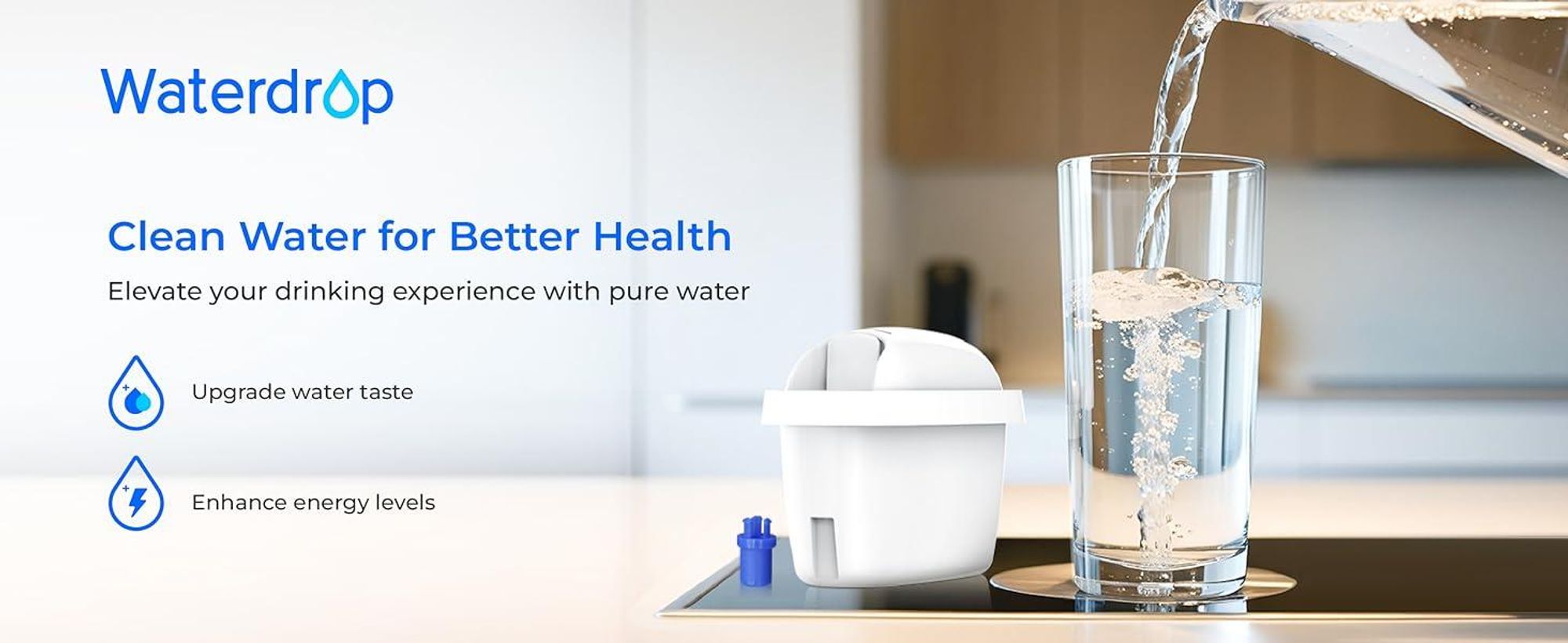 Waterdrop Filterkartuschen Ersatz für Brita® Mozambique Waterdrop Filterkartuschen Ersatz für Brita® Mozambique