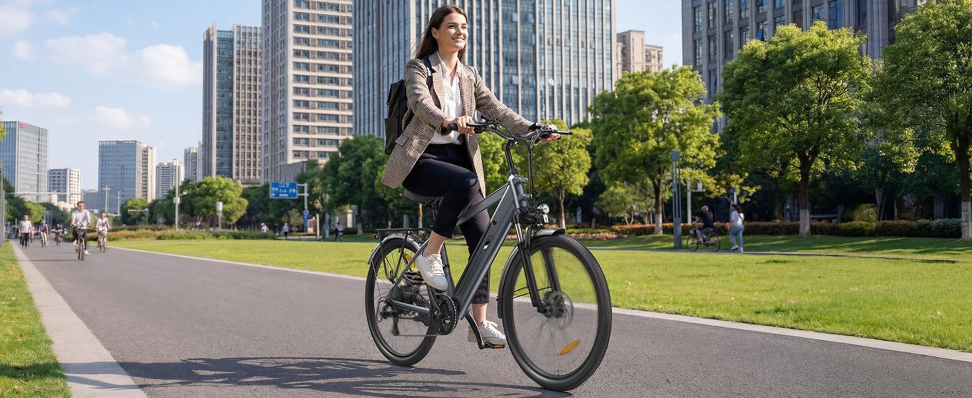 Touroll J2 E-Bike 26 Zoll, 250W Motor, 100 km Reichweite, Shimano 7-Gang, LED Display, Scheibenbremsen, City Elektrofahrrad