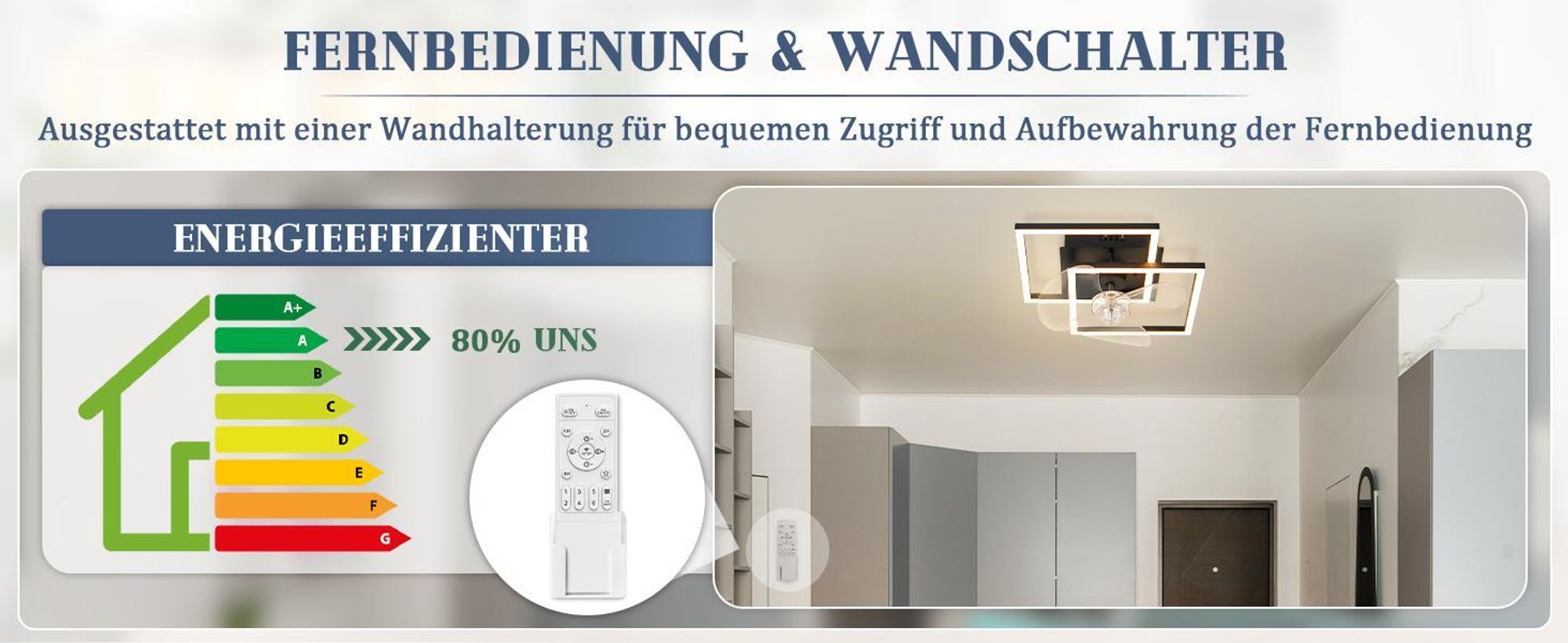 ZMH LED Deckenventilator Mit Beleuchtung Leise Deckenlampe Ventilator Fernbedienung Dimmbar 6 Gang DC Motor Timer Deckenventilatoren für Schlafzimmer