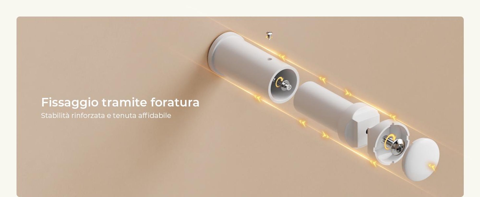 S'AFIELINA Staffa per radiatore bagno, Set di staffe regolabili per radiatore, resistenti all'umidità, incl. valvola di sfiato e tappo cieco, 1 pezzo