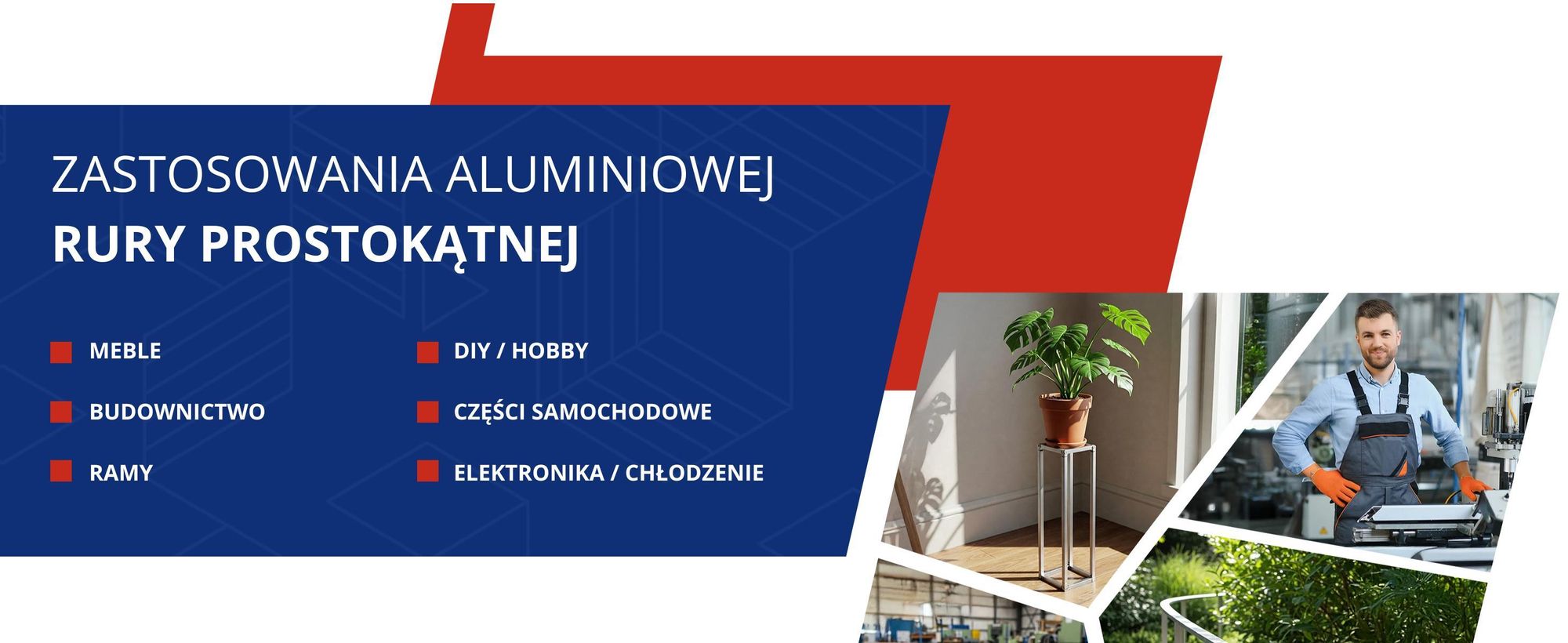 Profil Aluminiowy 30x20x2 mm 200 cm Rura Prostokątna Aluminium Na wymiar