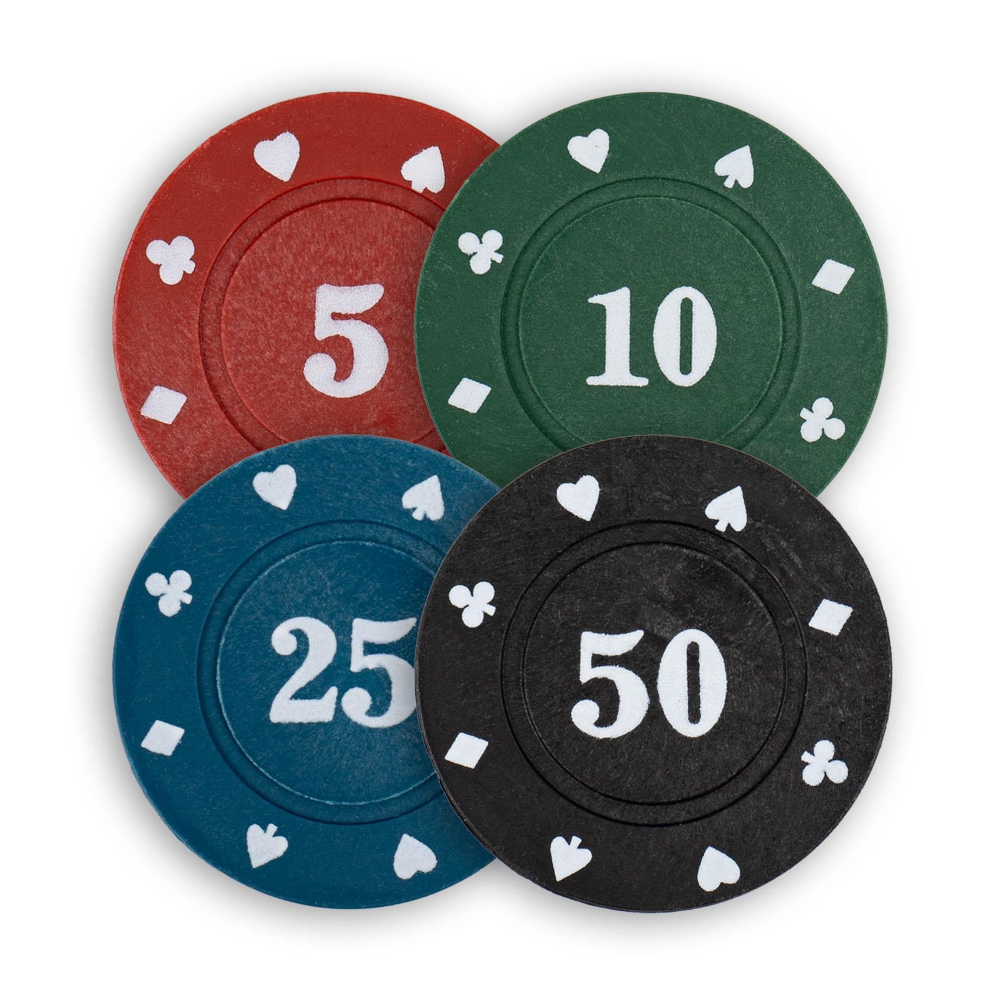 Poker Set 300 Chips mit Koffer – Komplett Pokerkoffer mit Karten & Würfeln