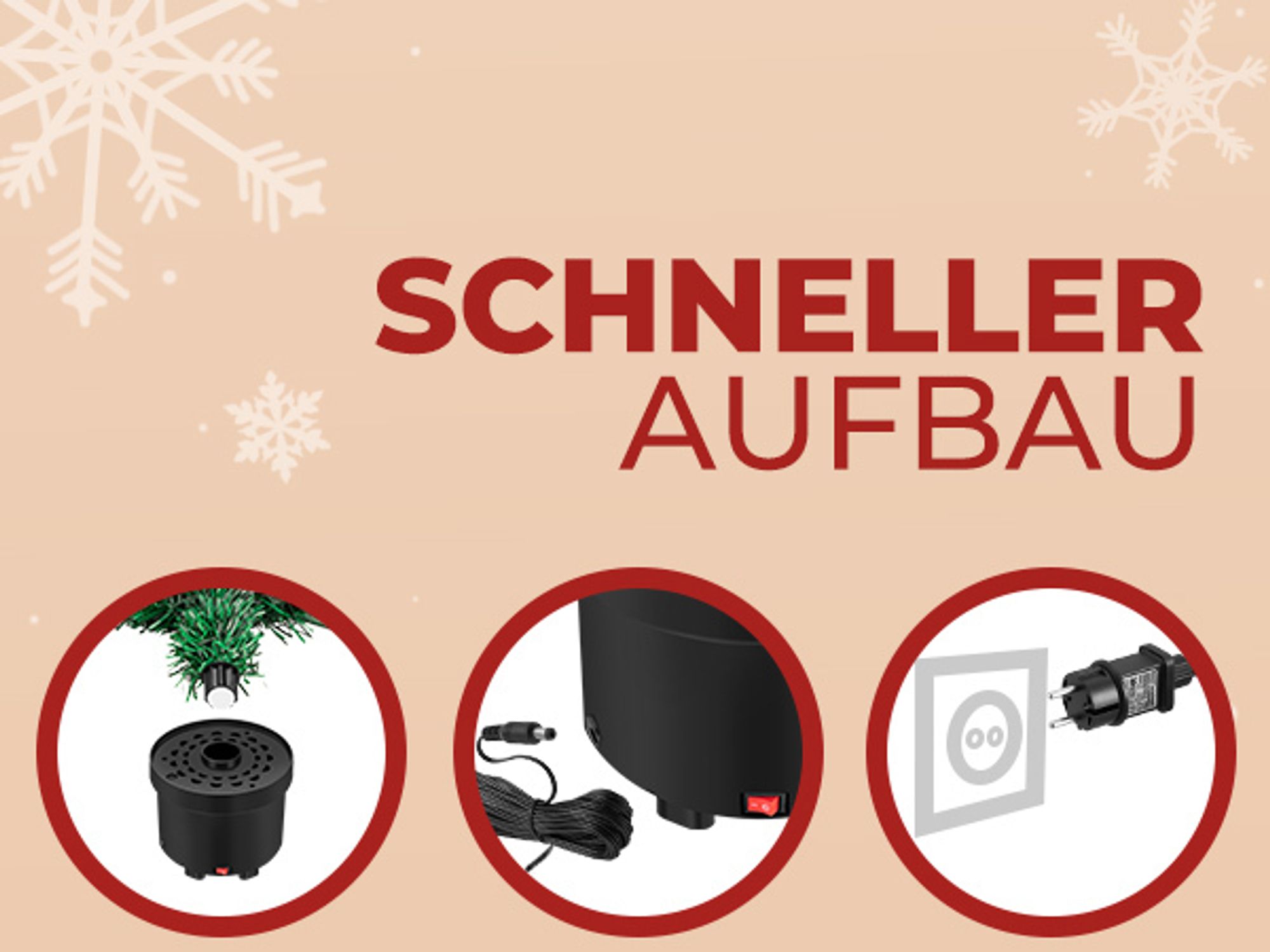 CASARIA® Weihnachtsbaum künstlich 66 cm Klein Tisch Topf Glasfaser mit Beleuchtung 9 Farben schwer entflammbar grün Tannenbaum Christbaum Weihnachten
