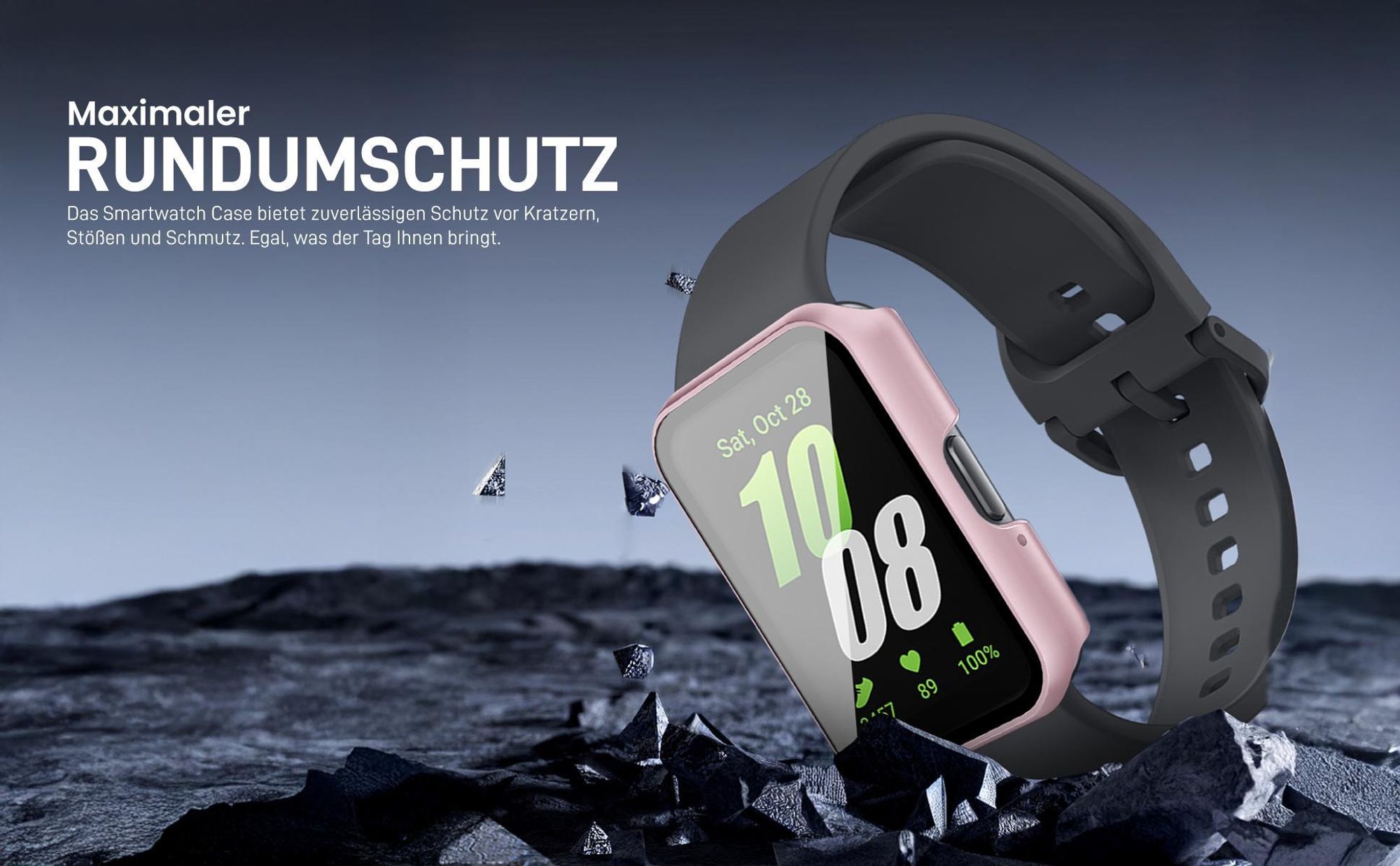 Dunkelblaues Case für Samsung Galaxy Fit3 mit Rundumschutz