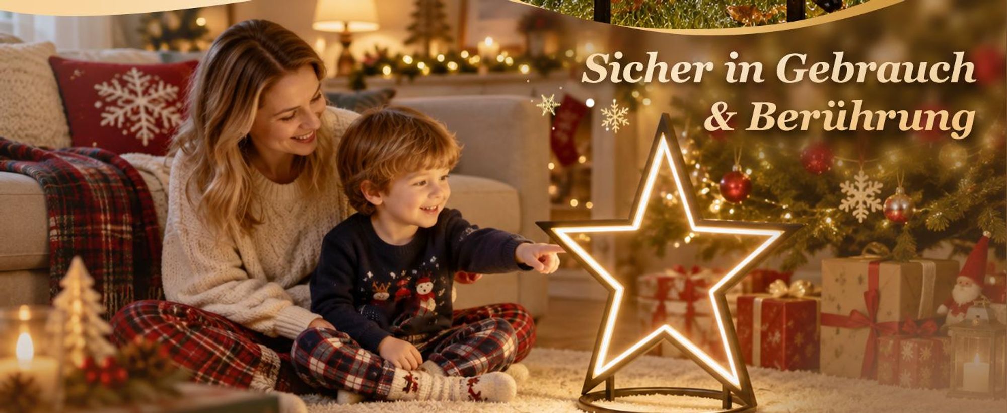 50cm LED Gartenstecker Stern Garten Stern Leuchte WeihnachtssternWeihnachtsbeleuchtung mit Erdspieß 100 LED Beleuchtet Warmweiß