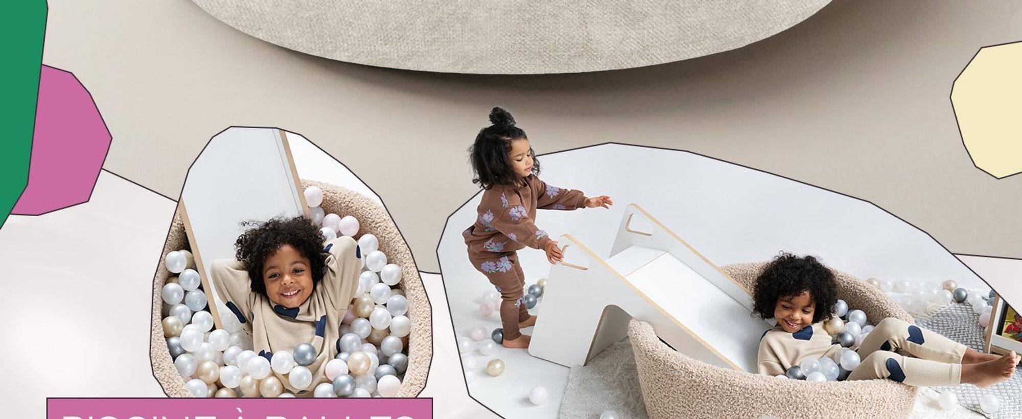 Piscine à balles MISIOO pour bébé 90 x 30 cm avec 200 balles de 6 cm de diamètre – Piscine à balles ronde pour enfants, mousse souple, housse amovible et lavable, piscine de jeu d'intérieur