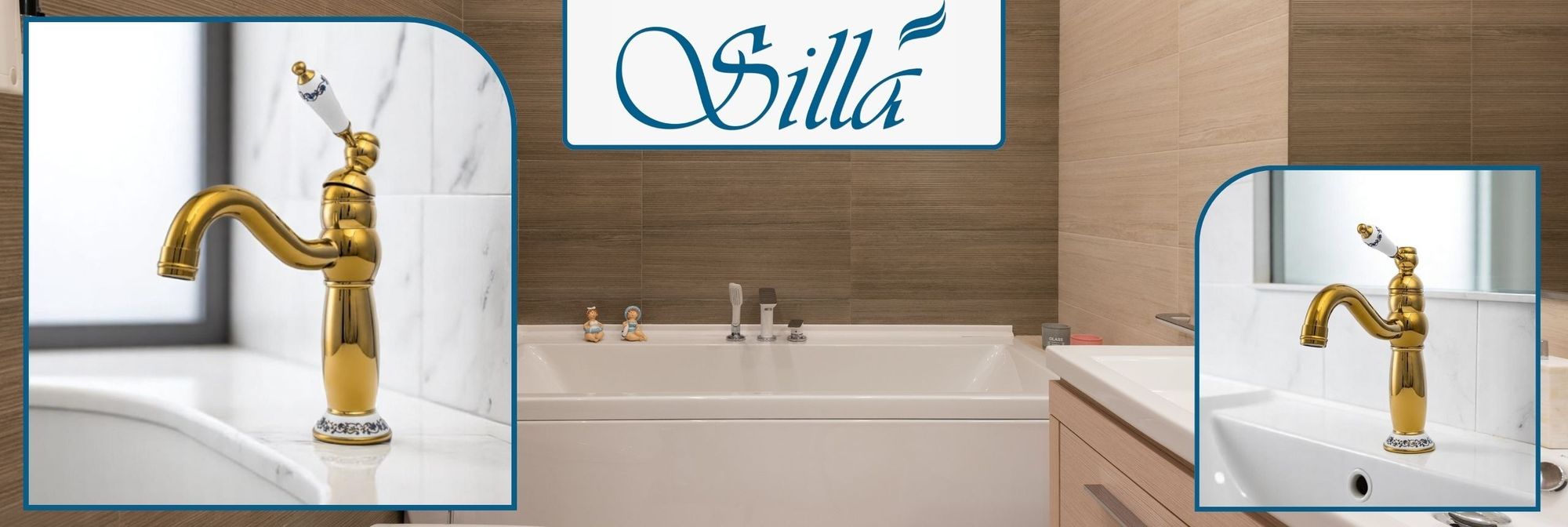 Silla, Gold, Armatur, Bad, Spültischarmatur, Wasserhahn Bad, Wasserhahn, Messing