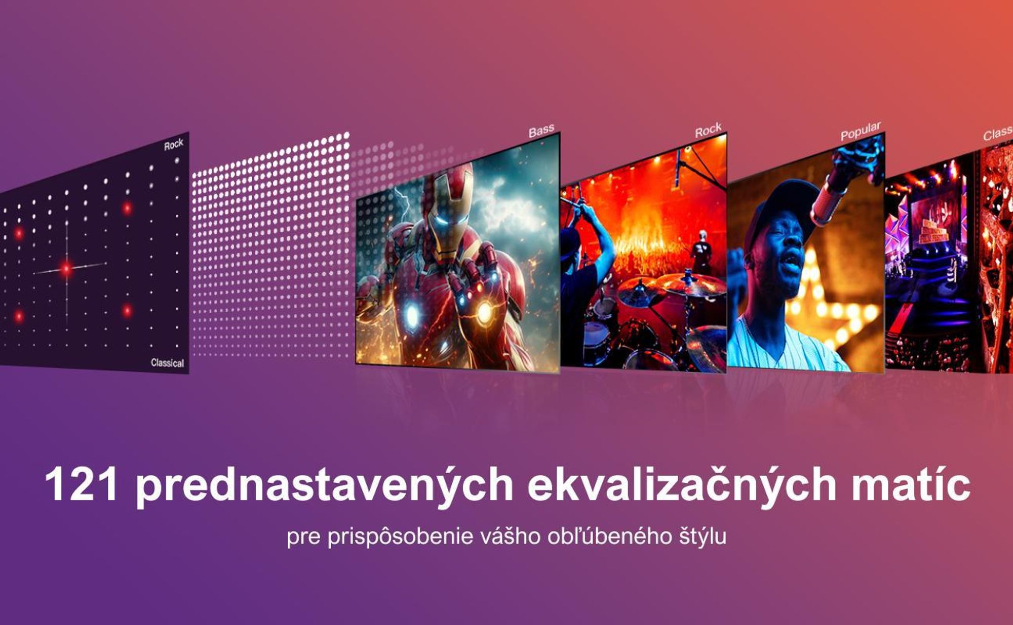 ULTIMEA 2.1-kanálový soundbar pre televízor s nastaviteľnými basmi, ovládaním cez aplikáciu, all-in-one soundbar, televízny reproduktor Bluetooth 5.4, Poseidon M20