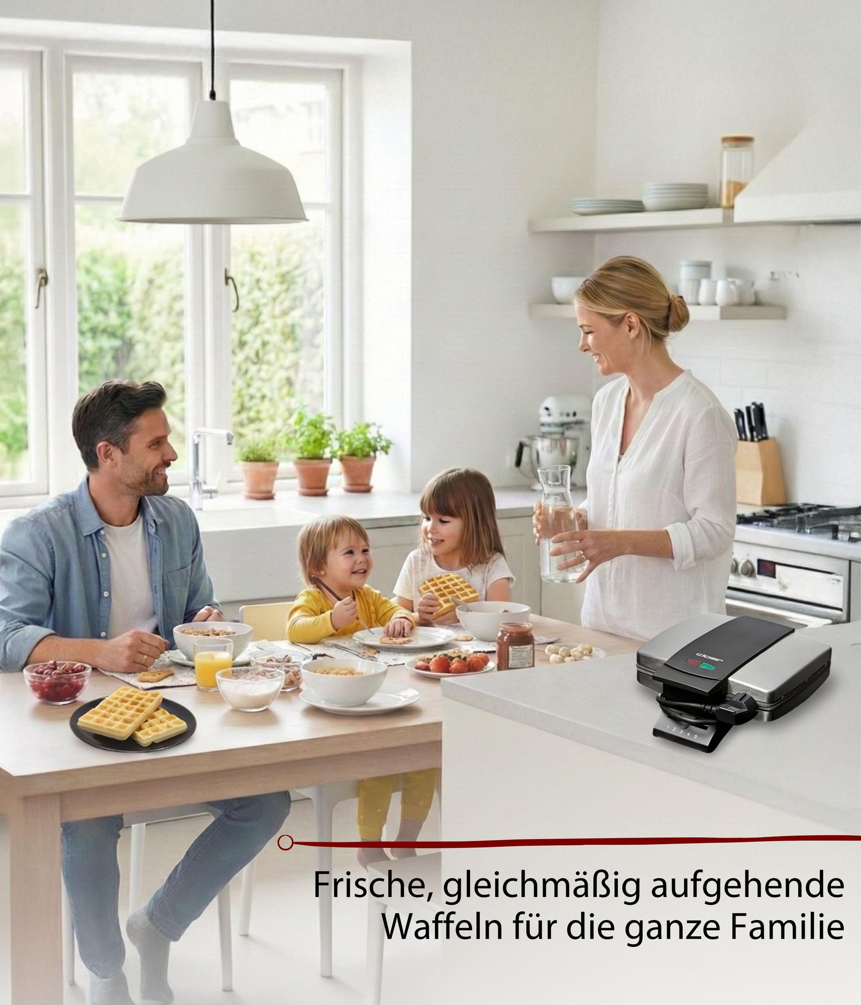 Waffelgenuss für die ganze Familie