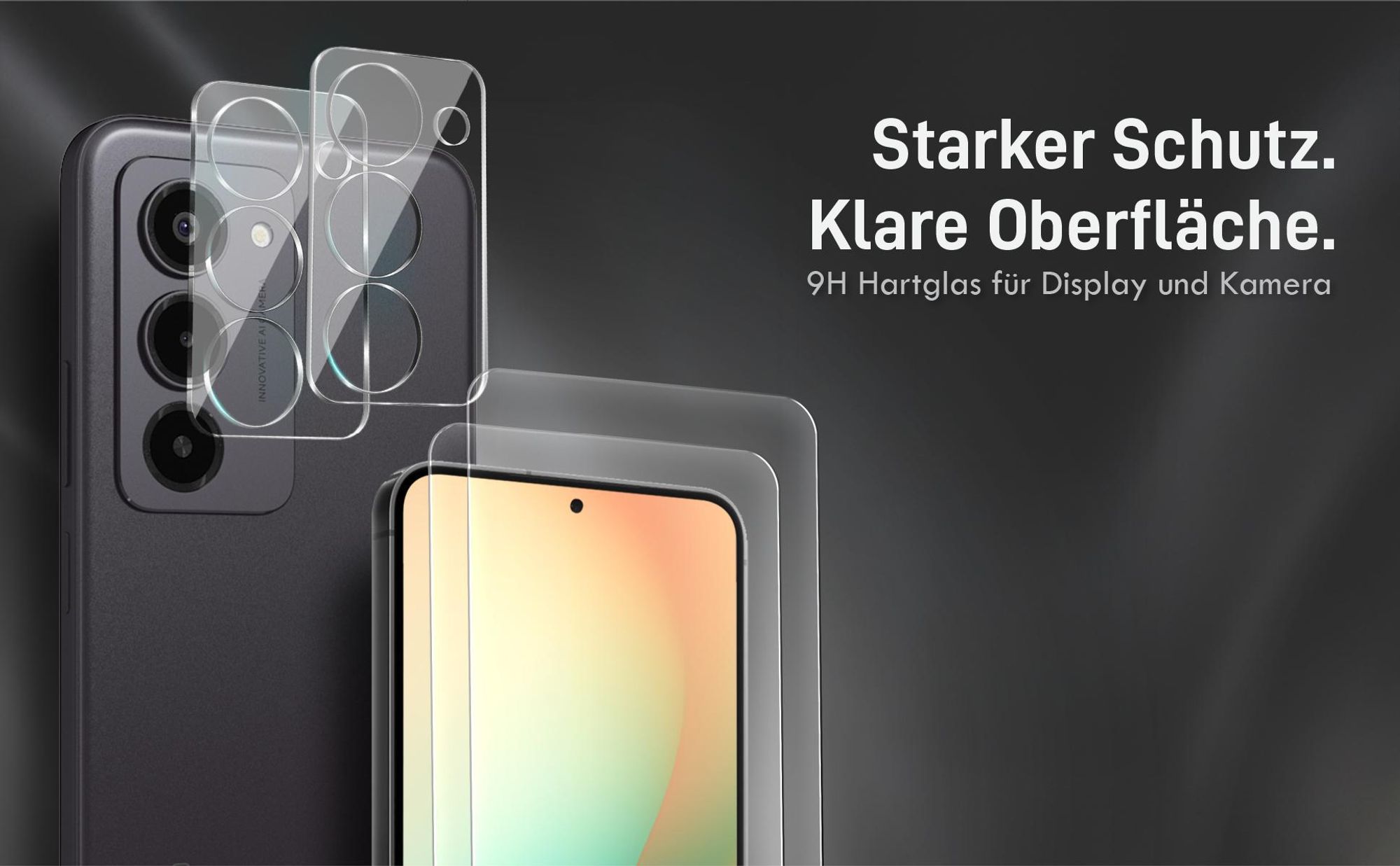 Kamera + Display Glas Set für Xiaomi Redmi 15 kompatibel mit allen gängigen Hüllen