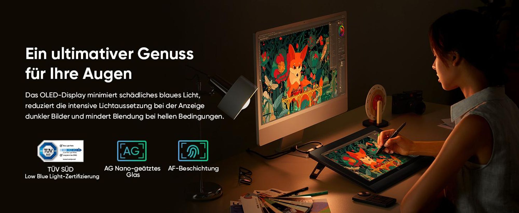 XPPen Artist Ultra 16, Kabelgebunden, 5080 lpi, 344,2 x 193,6 mm, USB, 1 cm, Stift