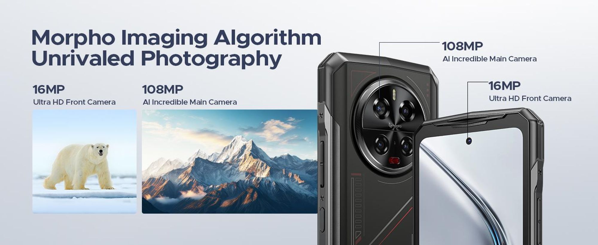 DOOGEE V40 outdoorový mobilní telefon bez smlouvy 5G - MediaTek Dimensity 7300 Android 14 mobilní telefon, 32GB RAM + 512GB ROM outdoorový smartphone, odolný mobilní telefon na staveniště