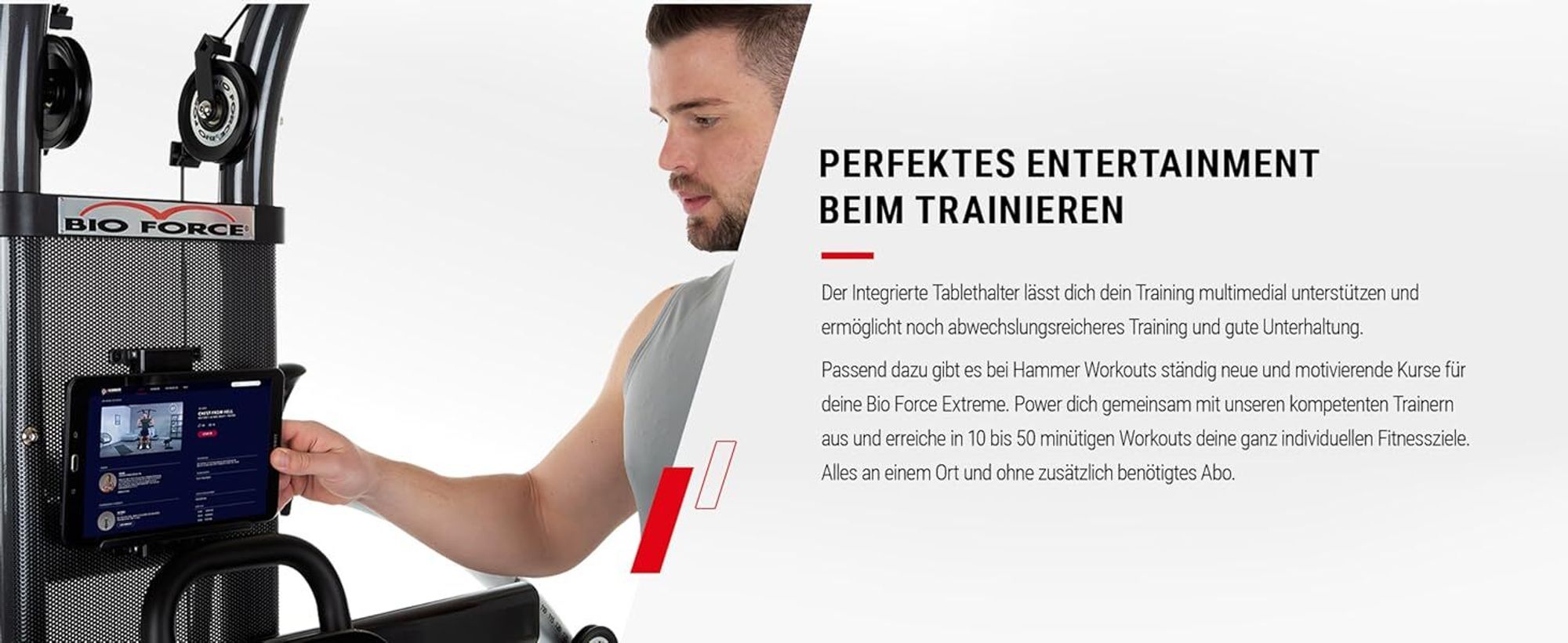 HAMMER Finnlo Kraftstation  Force Extreme, 125 kg Zuggewicht, über 100 Übungen