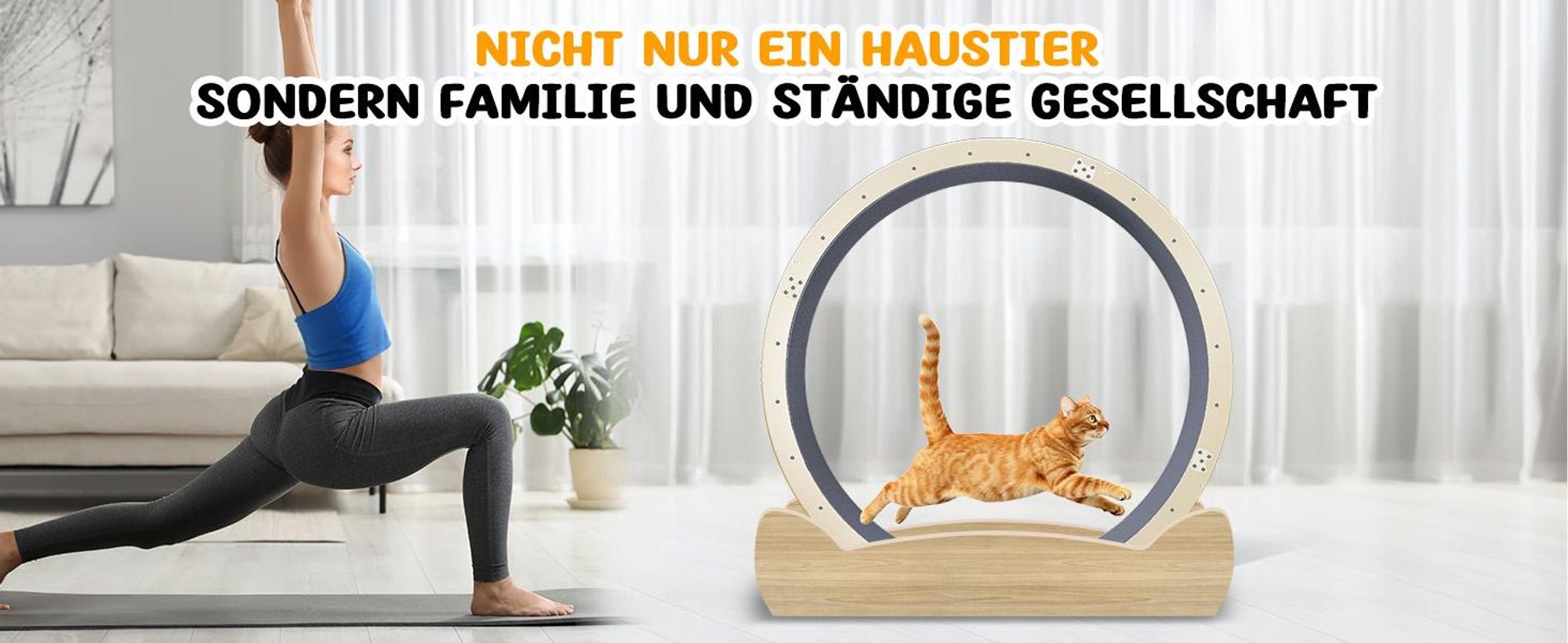 GTPLAYER Katzenlaufrad, laufrad Katze, Extra großer 100 cm, ultraleises Laufrad mit Abnehmbarer Teppich und Spielzeug, Aufkleber, Verriegelung, geeign