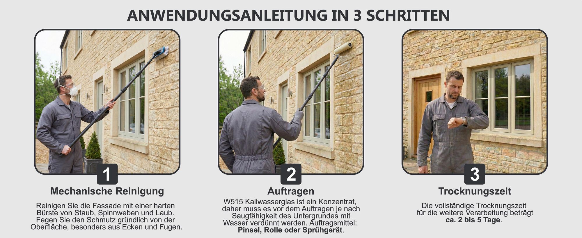 Kaliwasserglas Haftgrund Bindemittel Versiegelung Wasserglas Mauerabdichtung