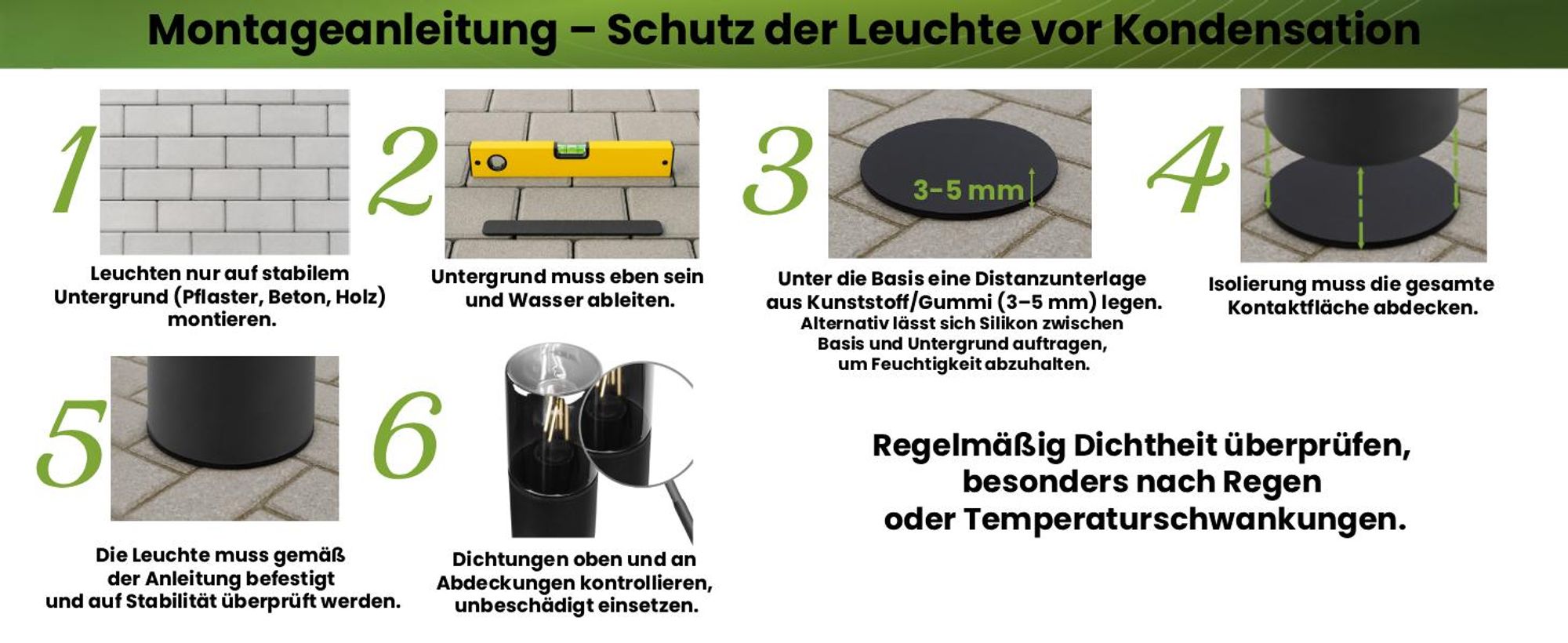 LUMILED Wegeleuchte Außen Pollerleuchte Rauchglas 60cm IP54 Spritzwasserdicht E27 Fassung max 13W Außenstehleuchte Stehlampe Außenleuchte Außenbeleuchtung Gartenleuchte Wegelampe Außenstehleuchte