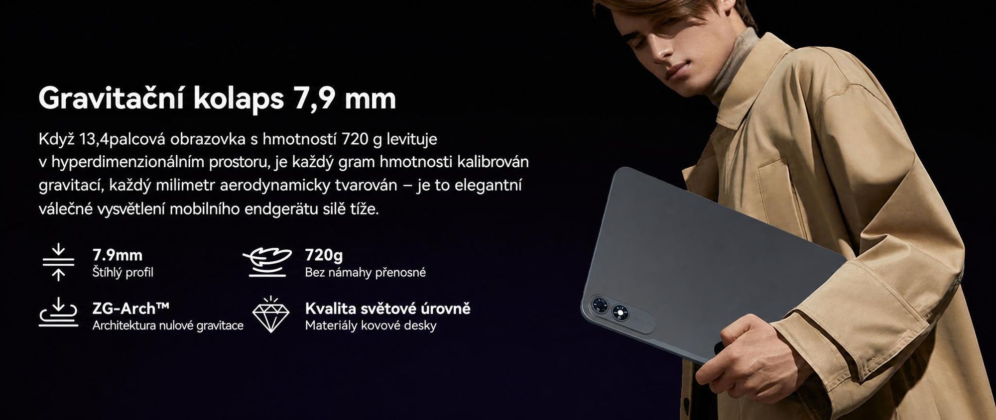 T60Pro, 13,4palcový tablet s Androidem 16, 24 GB (8 + 16) + 256 GB / 2 TB (podpora karty TF), baterie 10000 mAh, 2K displej InCell / 120 Hz / 5G WiFi, včetně pouzdra, myši, klávesnice a kabelových sluchátek