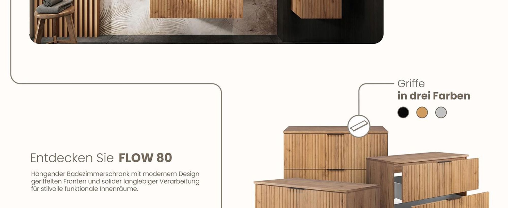 RODAN, Badmöbel, Badschrank, Badezimmermöbel, Badezimmer, MODERN, Waschbeckenunterschrank