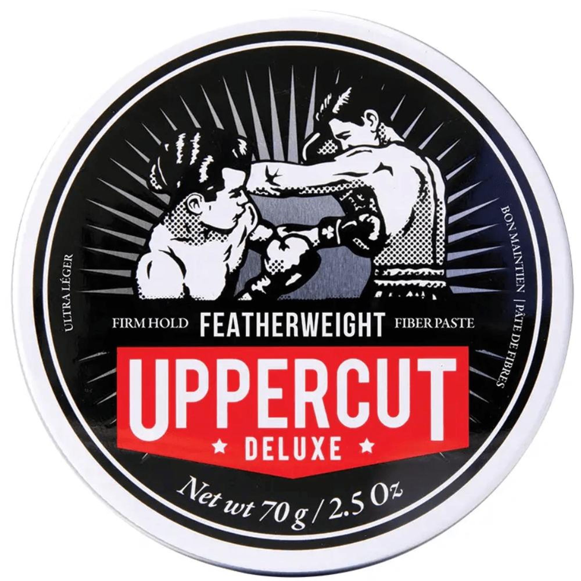 Czarne opakowanie Pasty Uppercut Deluxe Featherweight 70 g