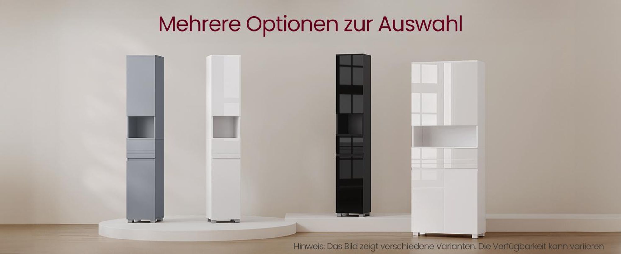 VASAGLE Badezimmerschrank, Badschrank, Badezimmermöbel mit einer Schublade/2 Schubladen, verstellbare Ablagen, offenes Fach