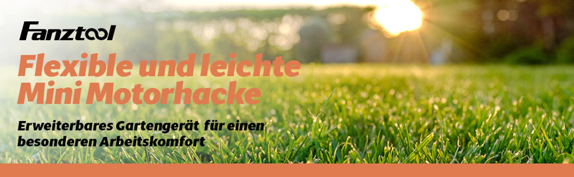 FANZTOOL Vertikutierer Aufsatz für Bodenhacke mit Akku, Handvertikutierer zum Lüften von Rasen und Boden, mit 20cm Arbeitsbreite