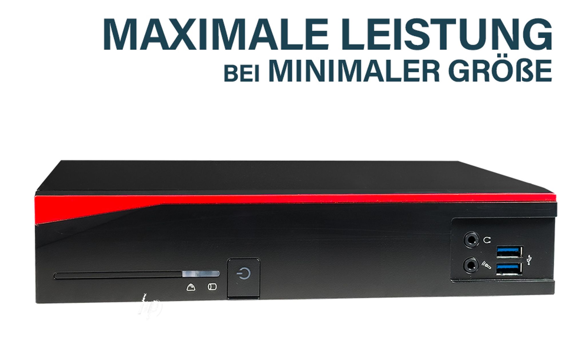 Fujitsu - Mini Pc mit Intel CPU - Leiser Desktop / Computer bis zu 2,8 GHZ - 8GB DDR4 RAM - 128GB SSD - inkl Windows 11 Pro - Greed Mousepad