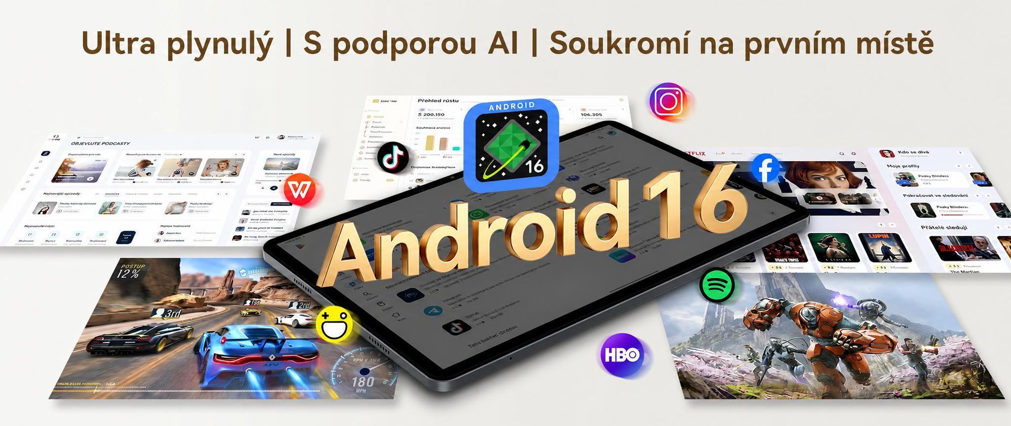 Tablet KOBONA T12Pro 11,5" s displejem BOE 2,8K, Android 16, Helio G100, 32+256 GB, 8000 mAh, duální 4G SIM, Face ID, 13 MP, včetně klávesnice, myši, stylusu a pouzdra