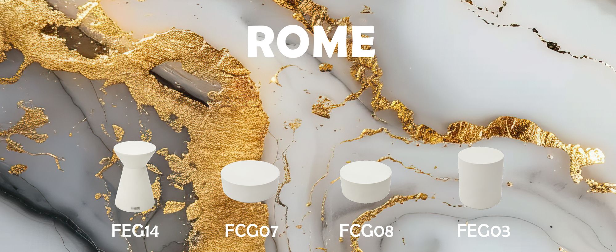 ROME Beistelltisch aus Beton , stabil , modern , 45 x 45 x 51.5 cm