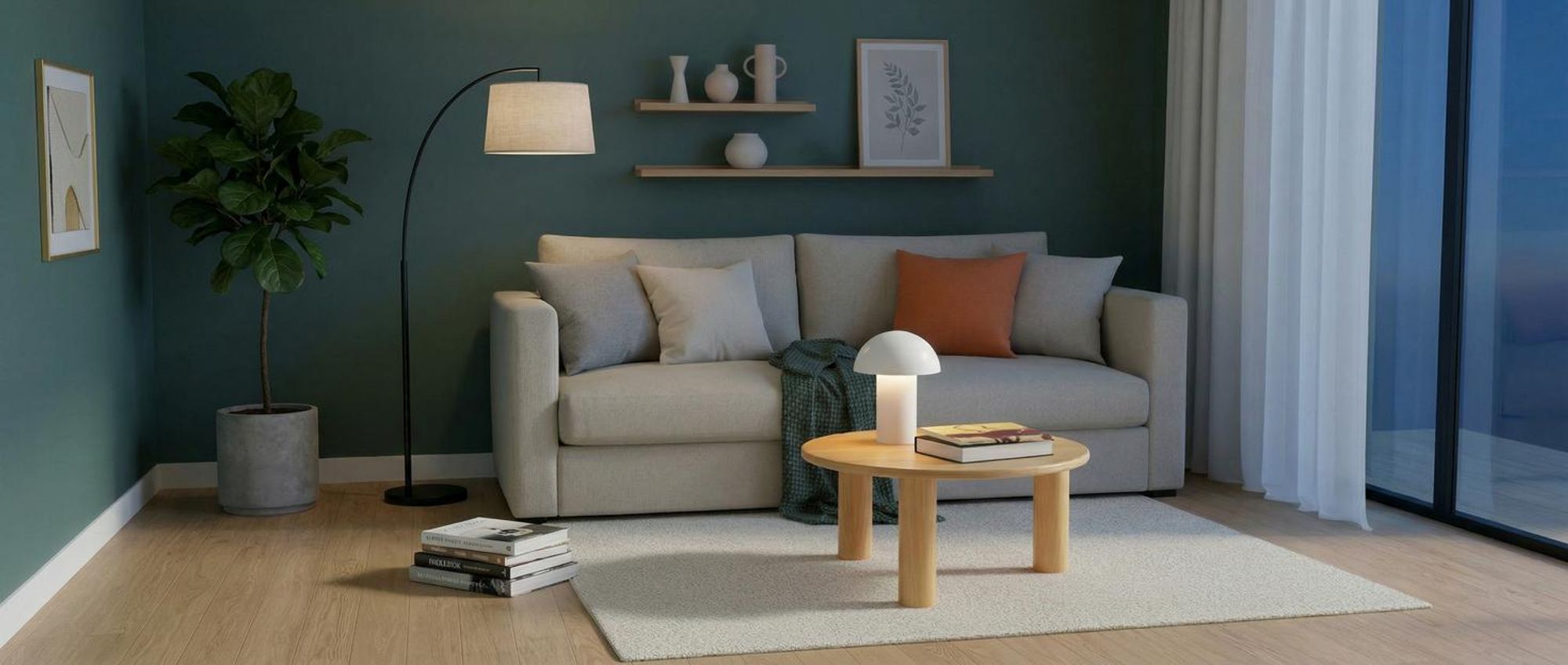 tectake® Couchtisch Sisi bodenschonende Filzgleiter