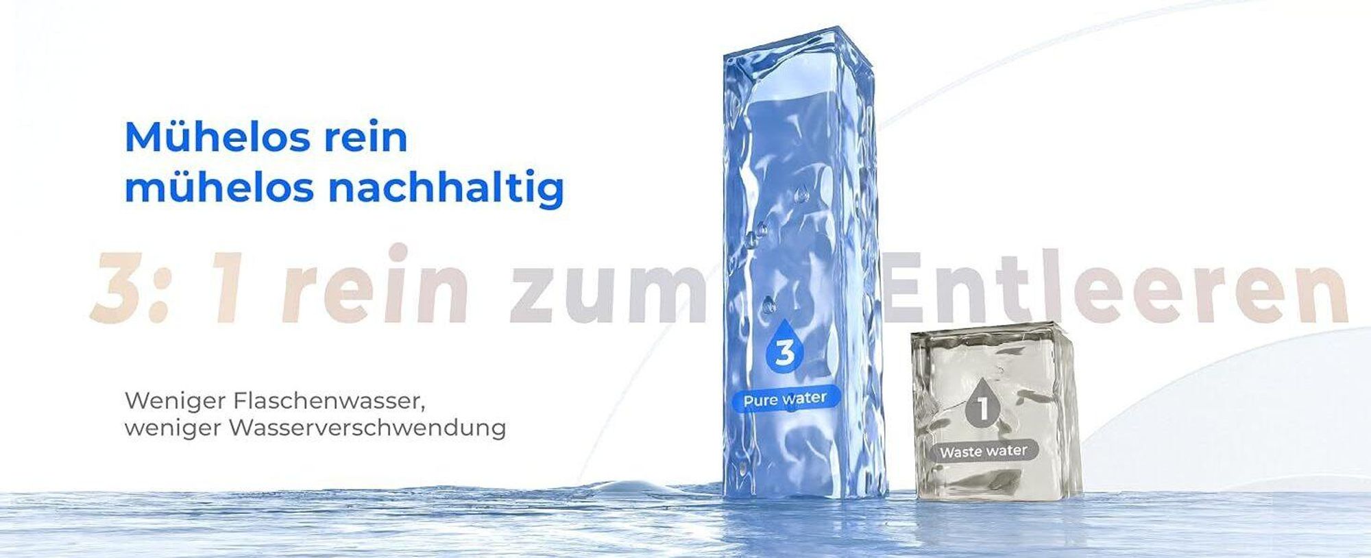 Waterdrop CoreRO Auftisch Umkehrosmose-System mit 1 zusätzlichen Ersatz-Wasserfilter(WD-C1RF), Sofortiger-heiß Wasserspender, 5 Temperaturoptionen, 6-stufige Filtration
