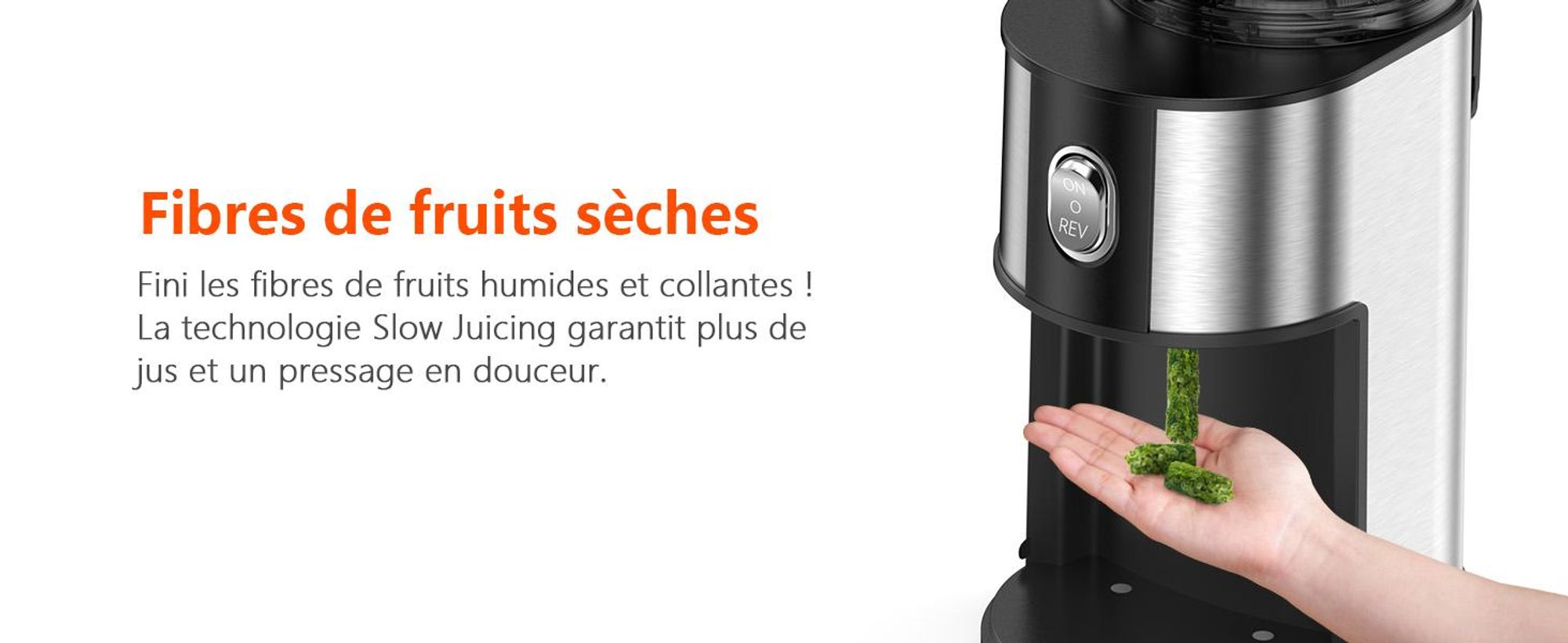 CelerySpec SJ-048-EU-SS Centrifugeuse - Pour légumes et fruits entiers Puissance 250W Capacité 1.8L Extracteur de jus Matériau alimentaire - Argenté