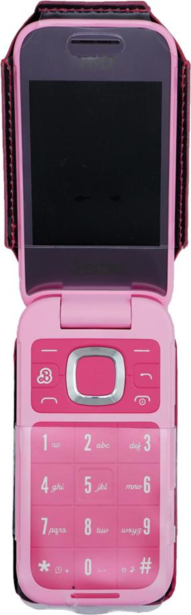 caseroxx Ledertasche mit Gürtelclip kompatibel mit Nokia, HMD 2660 Flip, Barbie Phone aus Echtleder, Tasche mit Gürtelclip und Sichtfenster  Bild 4