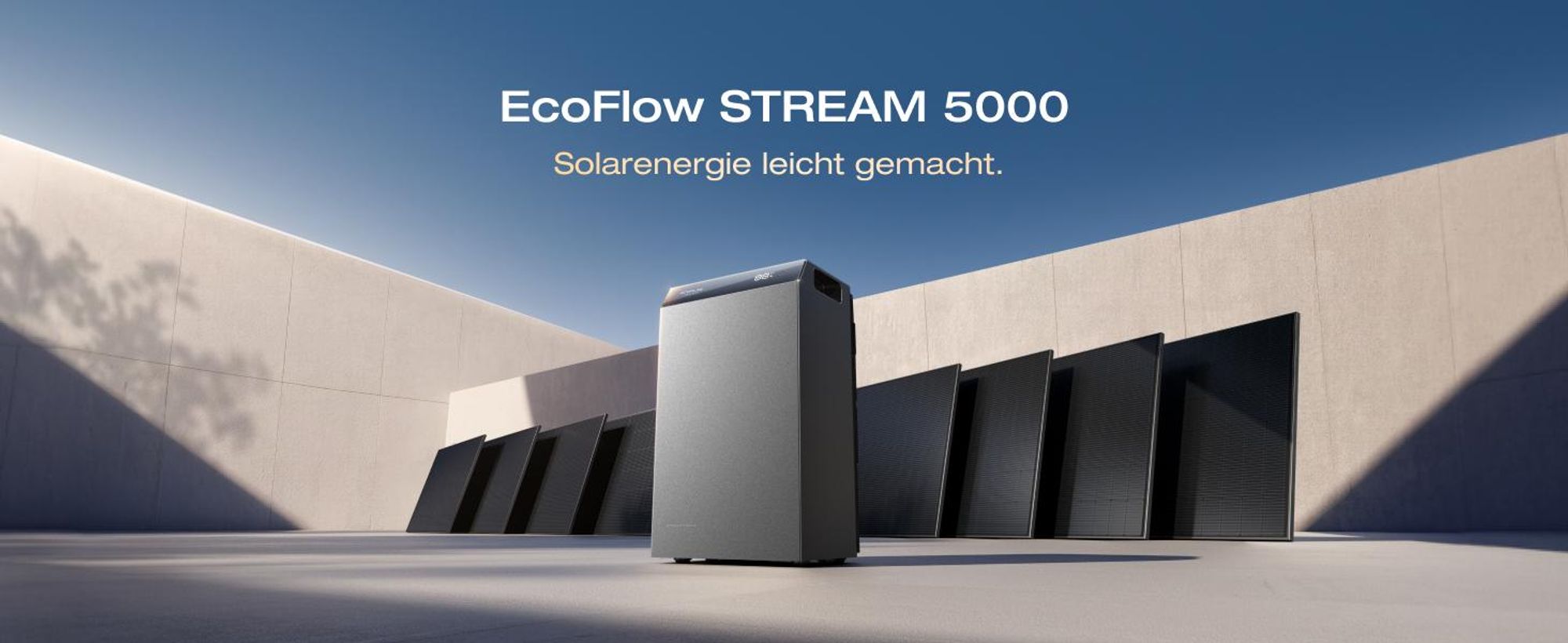 EF EcoFlow STREAM 5000 Balkonkraftwerk mit Batteriespeicher 5024Wh, 5000W Solareingang (4 MPPT), 3000W AC-Anschluss, erweiterbar auf 90kWh