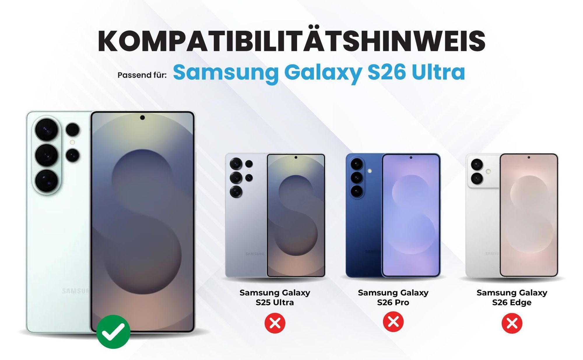 Kompatibilitätshinweise Hülle für Samsung Galaxy S26 Ultra
