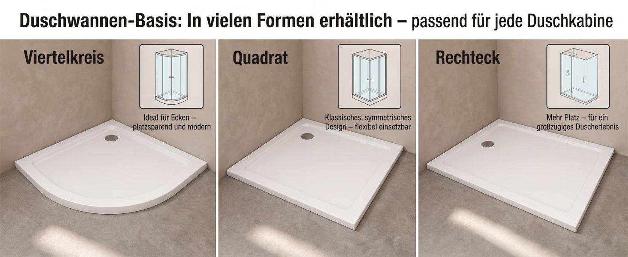 80x80x4 cm Duschwanne Acryl Duschtasse Dusche 40mm Superflache Quadratisch Weiß Mit Erhöhte Kante