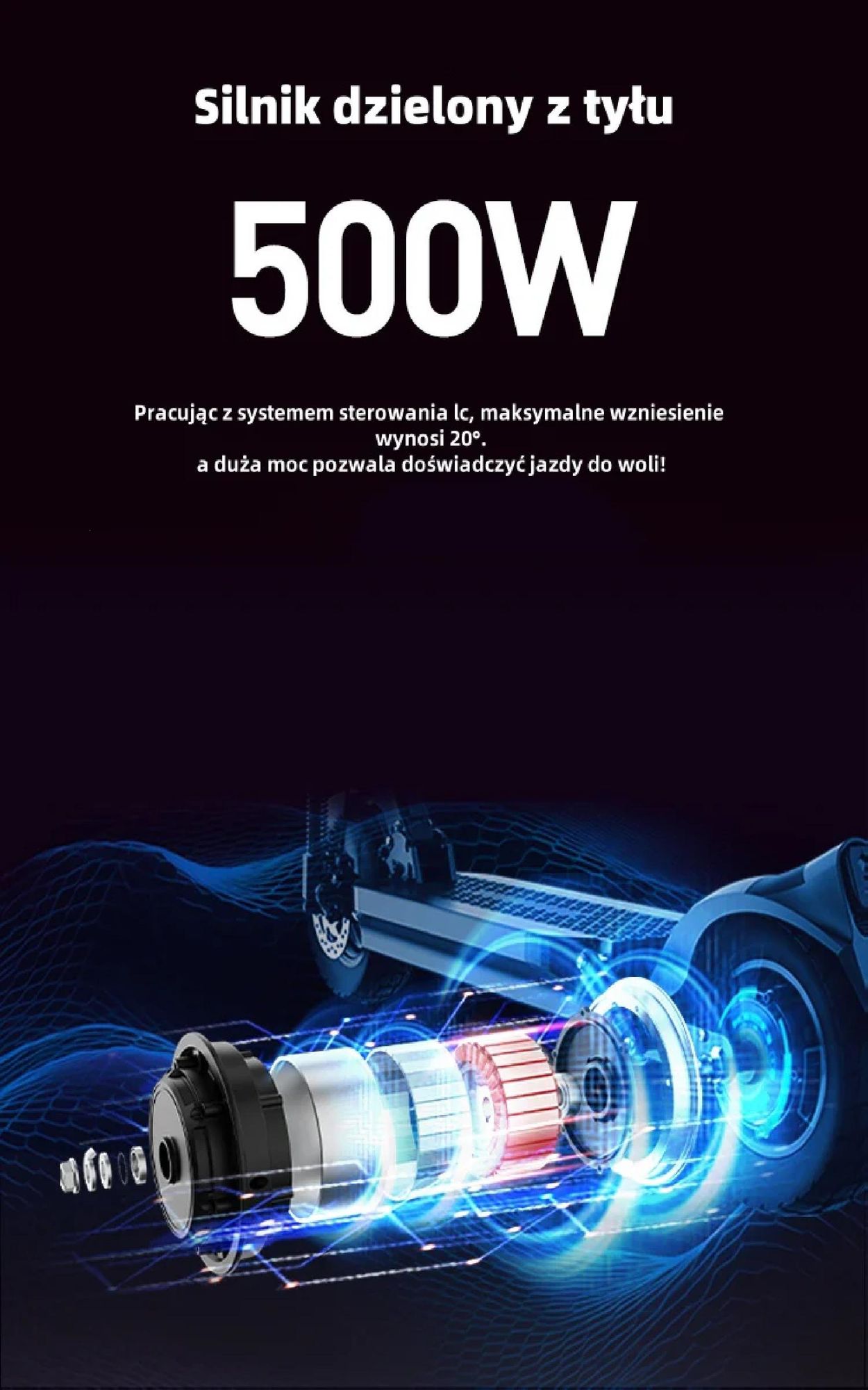 Hulajnoga elektryczna JOYOR Y6-S - silnik 500W 48V18AH - blackRide