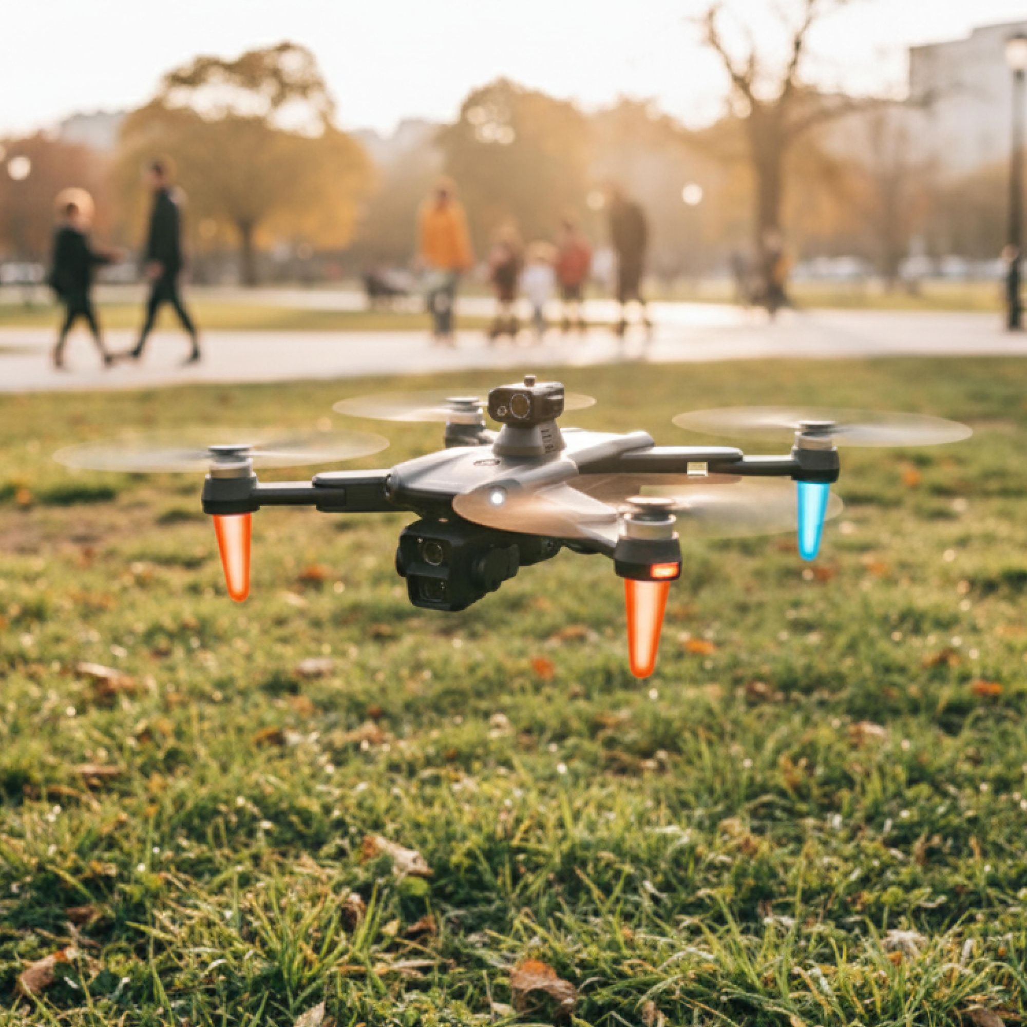 Drohne mit 4K Kamera & Hindernisradar, Bürstenlose Motoren, 75 Min. Flugzeit (3 Akkus), 2km Reichweite, Faltbarer Quadcopter für Anfänger, EVI TECH