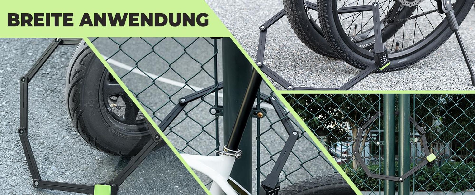 ROCKBROS Zahlenschloss Rostfrei mit Halterung, Faltschloss Fahrrad Diebstahlsicher, 8mm Extradicker Stahl, 120cm Fahrradschloss für Fahrrad