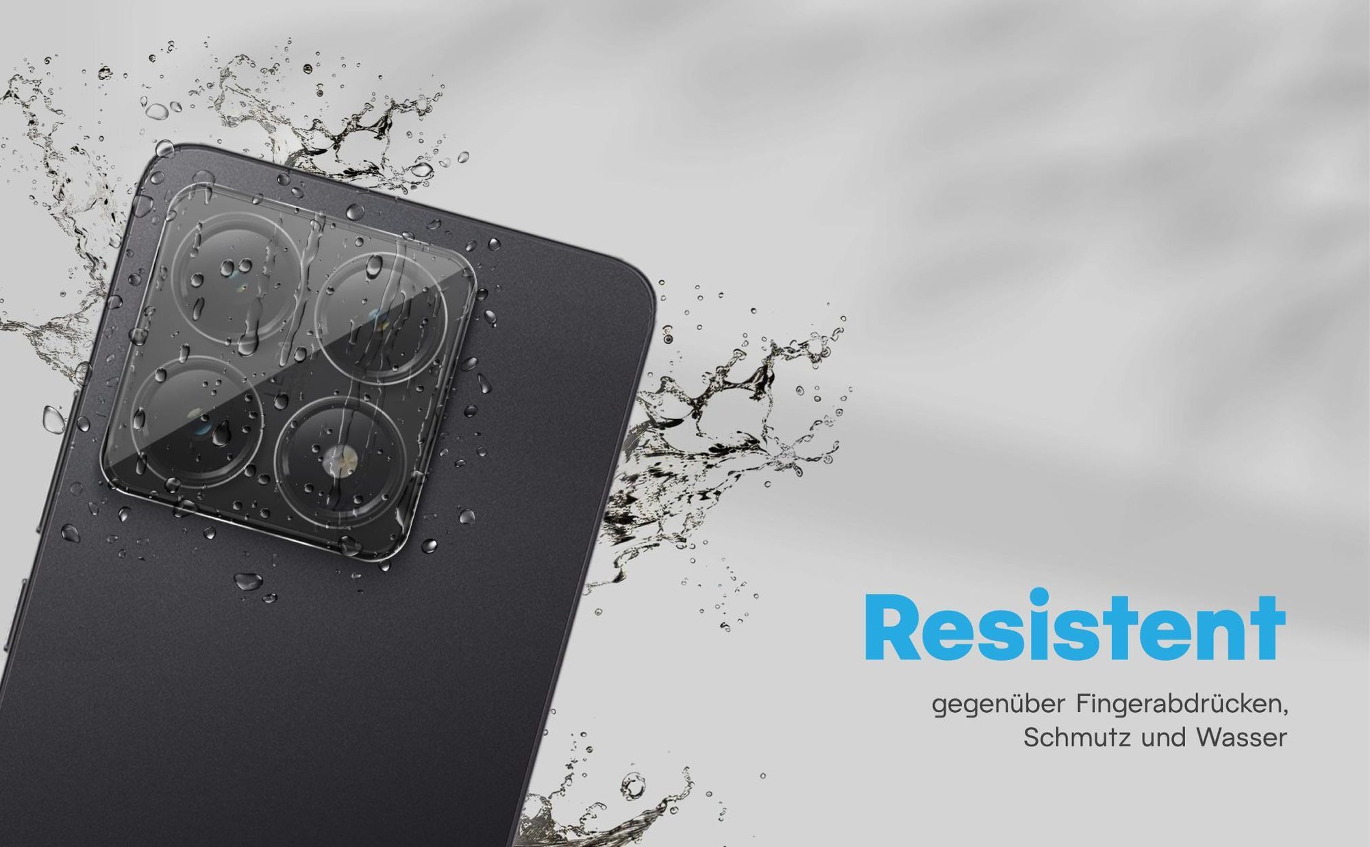 Zweierpack Kameragläser für Xiaomi 14T Pro 5G - Resistent gegen Fingerabdrücke