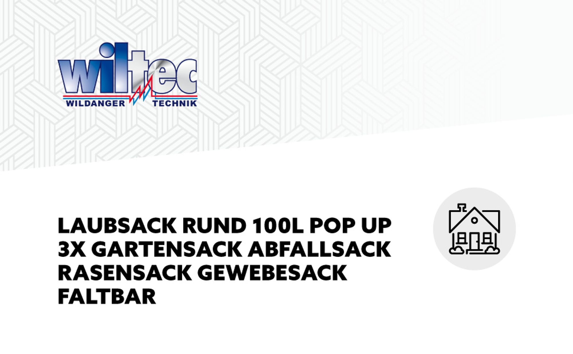 Wiltec 3x Laubsack rund 100l Grün Pop Up Faltbar 600D-Oxford-Polyester Abfallsammlung Rasensack Gewebesack Robust Gartenabfälle