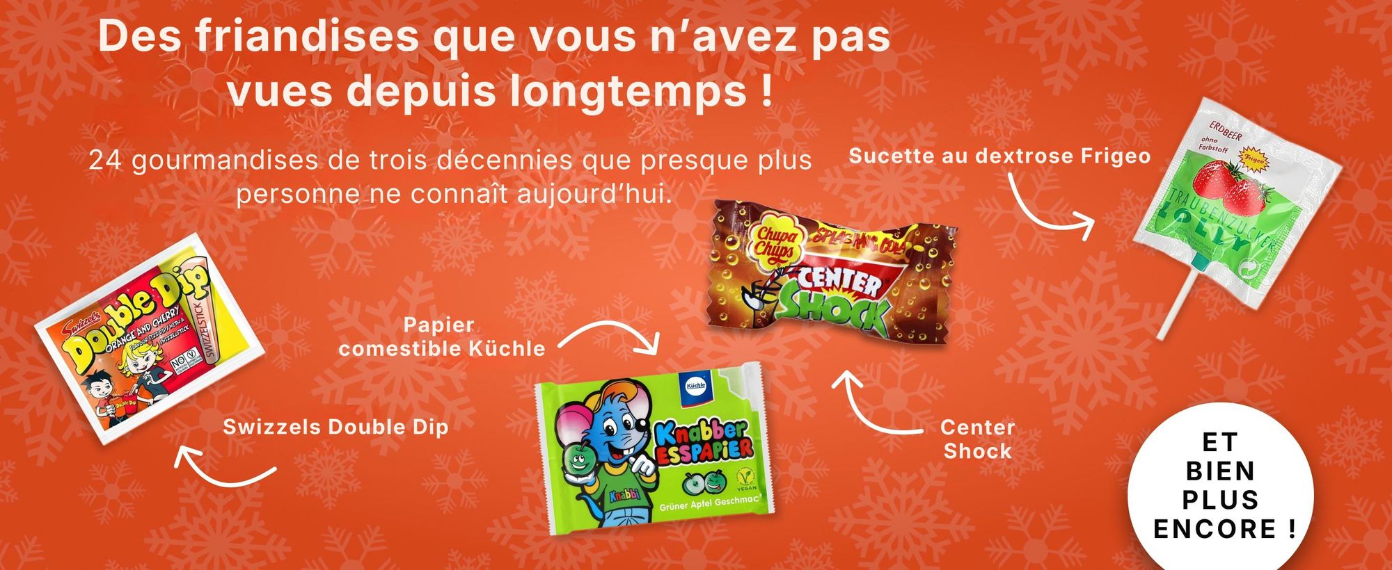 BOXILAND® calendrier avent nostalgie 2026, 24 bonbons rétro, classiques