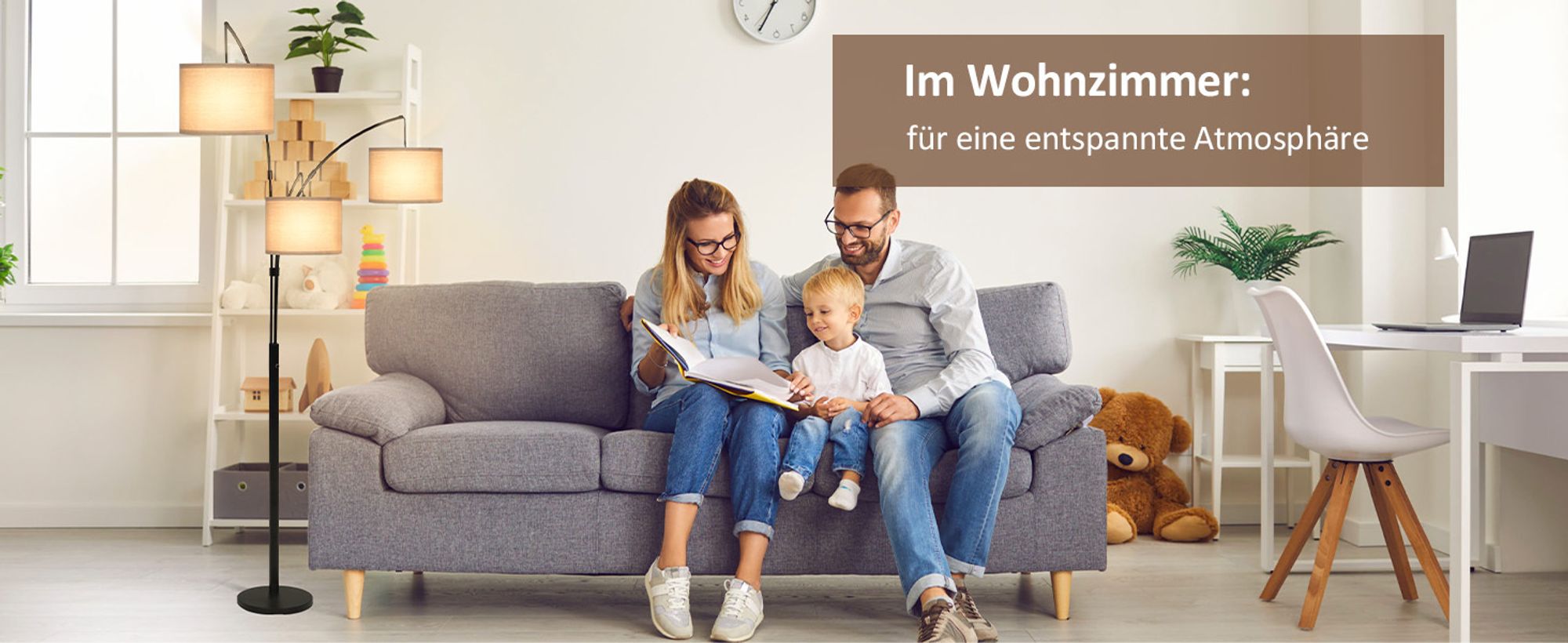 Puluomis Stehlampe 3 flammige Stehleuchte Standleuchte Bodenlampe, mit Fußschalter, E27 Fassung für Schlafzimmer Wohnzimmer Regal Schwarz 160cm