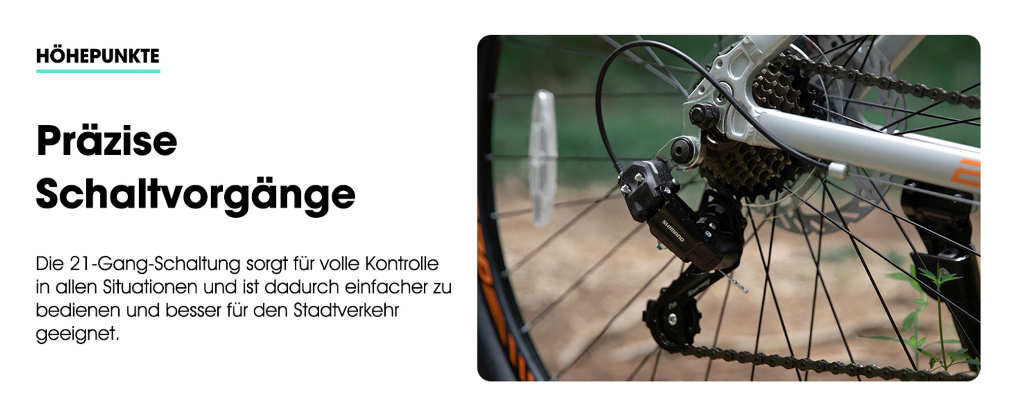 Hiland Mountainbike MTB 29 Zoll mit Aluminiumrahmen Scheibenbremse Speichenräder Jugendliche Fahrad Herr Damen Einteiliges Fahrradrad
