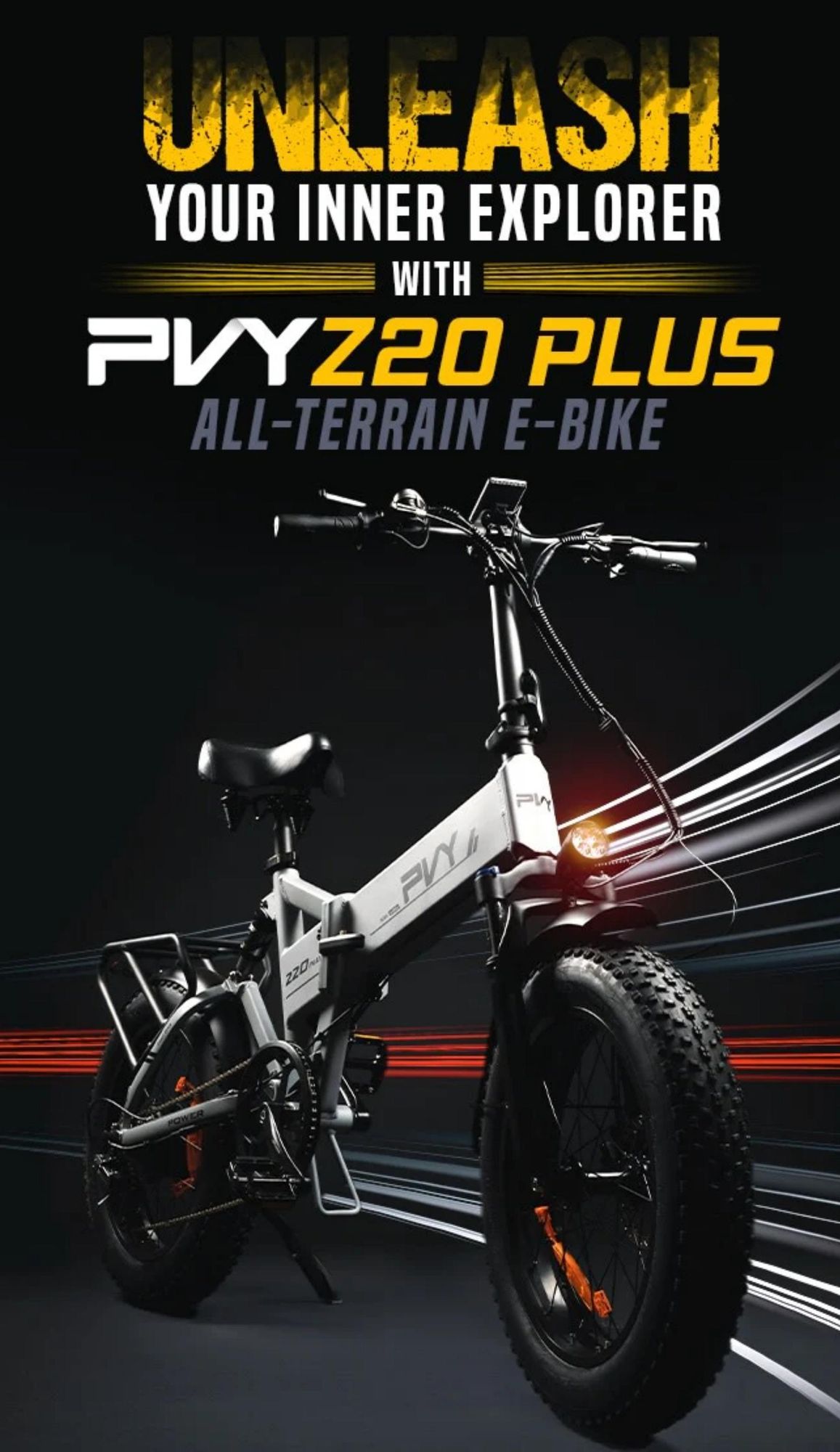 PVY Z20 Plus 1000 Elektrisches Fahrrad - 250W Motor 48V16.5AH Batterie 120KM Reichweite Hydraulische Scheibenbremse - Beige