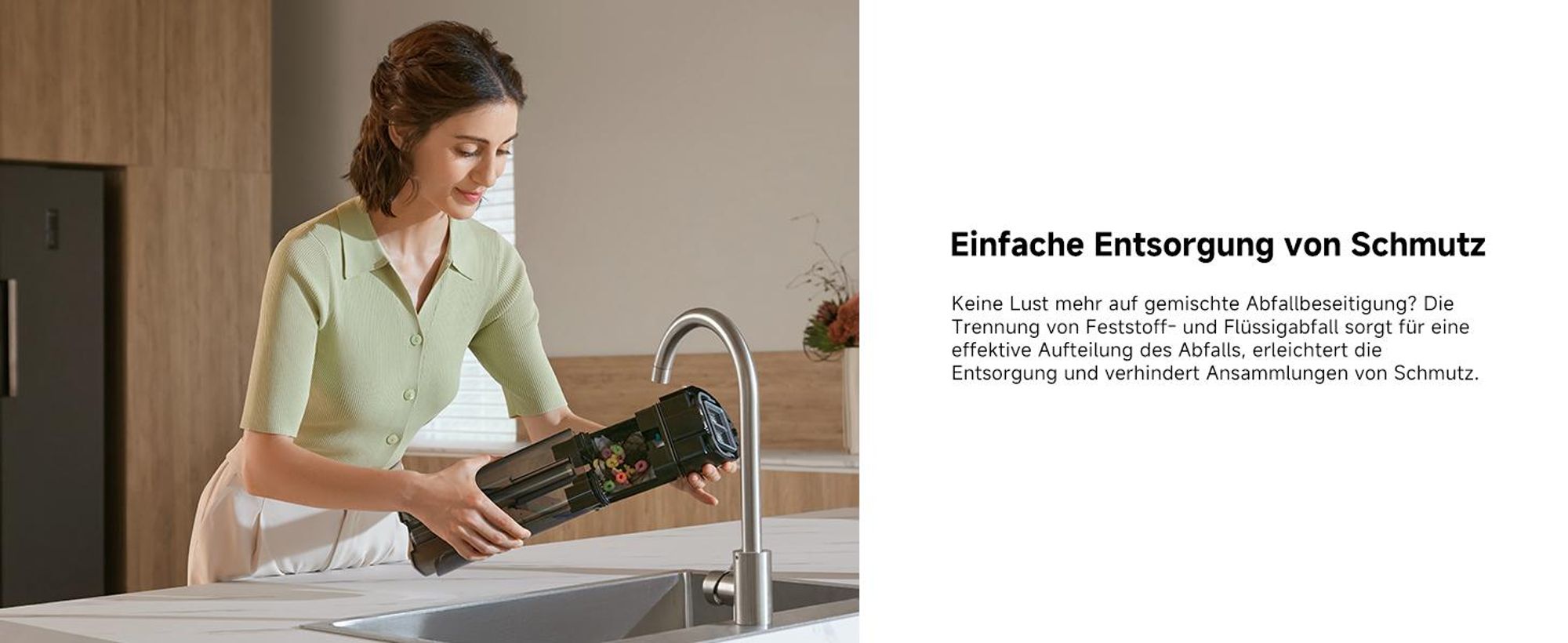 MOVA M10 Nass- & Trockensauger, Tangle-Free™, 90° drehbar, 0,9 kg, 180° Reichweite, 18 kPa, Selbstreinigung 75 °C