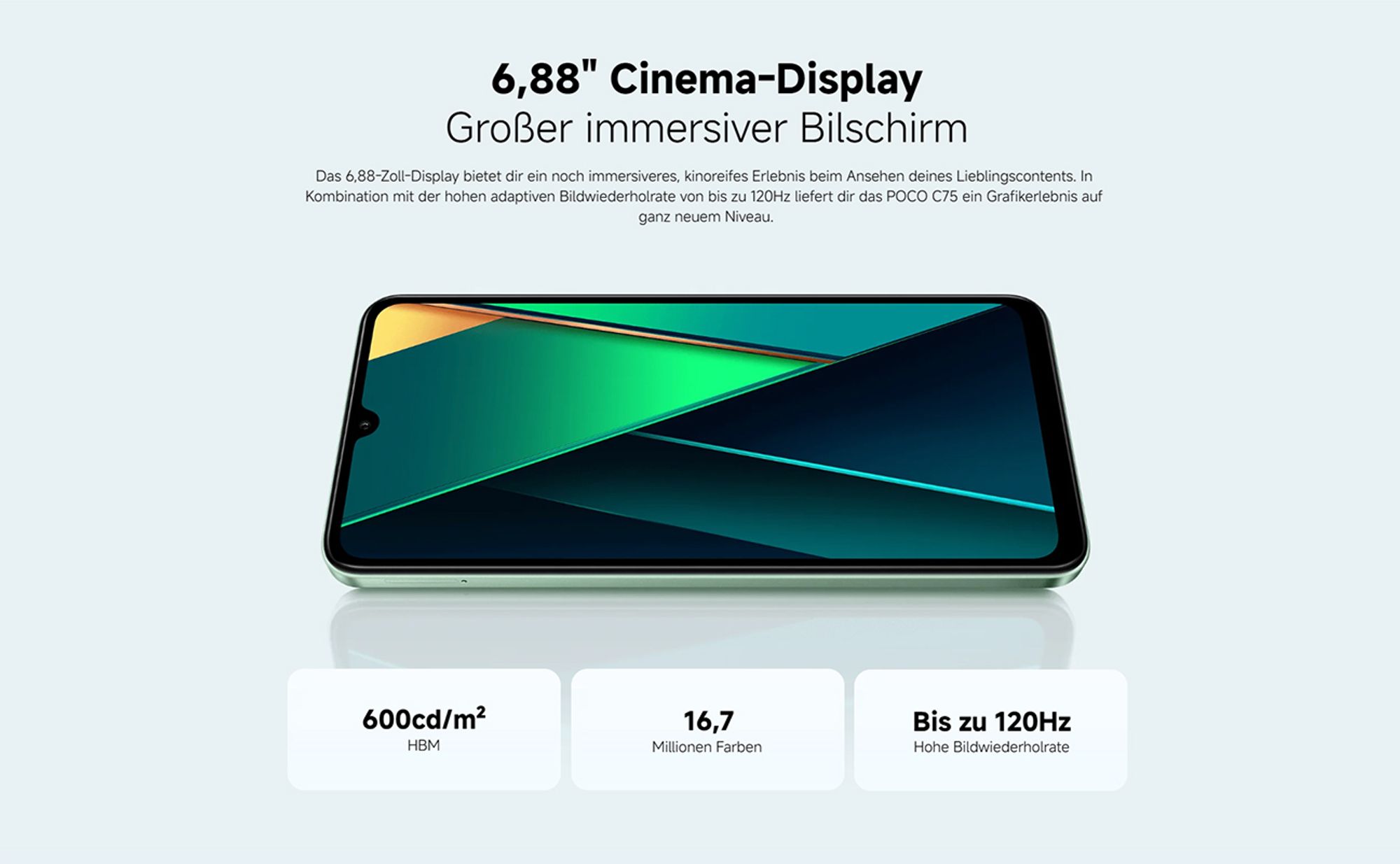 Xiaomi Poco C75 8/256 GB 6,88 Zoll Smartphone Schwarz